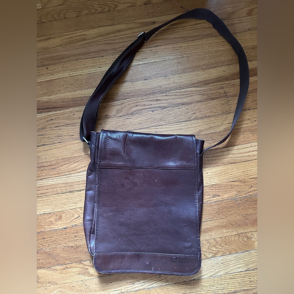 Brown Leather Messenger Bag